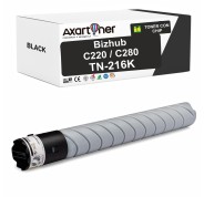 Compatible Konica Minolta Bizhub C220, C280 Negro Cartucho de Toner A11G151 / TN216K / TN216