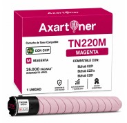 Compatible Konica Minolta Bizhub C221 / C221S / C281 Magenta Cartucho de Toner A33K380 / TN220M / TN-220