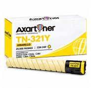 Compatible Konica Minolta Bizhub C224 / C284 / C364 Amarillo Cartucho de Toner A33K250 / TN-321Y / TN321