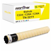 Compatible Konica Minolta Bizhub C224 / C284 / C364 Amarillo Cartucho de Toner A33K250 / TN-321Y / TN321