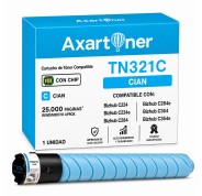 Compatible Konica Minolta Bizhub C224 / C284 / C364 Cyan Cartucho de Toner A33K450 / TN321C / TN-321