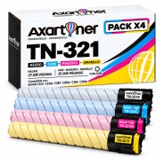 Compatible Pack x4 Konica Minolta Bizhub C224 / C284 / C364 Cartuchos de Toner TN321