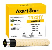 Compatible Konica Minolta Bizhub C227 / C267 / C287 Amarillo Cartucho de Toner TN221Y / A8K3250 / TN-221