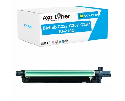 Compatible Konica Minolta Bizhub C227 / C267 / C287 Cyan Tambor de Imagen (Drum) IU214C / A85Y0KD