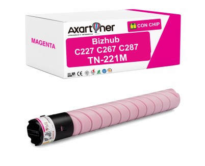 Compatible Konica Minolta Bizhub C227 / C267 / C287 Magenta Cartucho de Toner TN221M / A8K3350 / TN-221