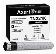 Compatible Konica Minolta Bizhub C227 / C267 / C287 Negro Cartucho de Toner TN221K / A8K3150 / TN-221
