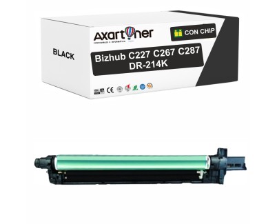 Compatible Konica Minolta Bizhub C227 / C267 / C287 Negro Tambor de Imagen (Drum) DR214K / A85Y0RD