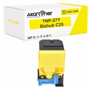 Compatible Konica Minolta Bizhub C25 Amarillo Cartucho de Toner A0X5253 / TNP27Y / TNP-27