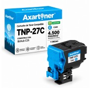 Compatible Konica Minolta Bizhub C25 Cyan Cartucho de Toner A0X5453 / TNP27C / TNP-27