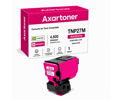 Compatible Konica Minolta Bizhub C25 Magenta Cartucho de Toner A0X5353 / TNP27M / TNP-27