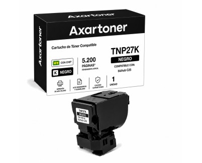 Compatible Konica Minolta Bizhub C25 Negro Cartucho de Toner A0X5153 / TNP27K / TNP-27