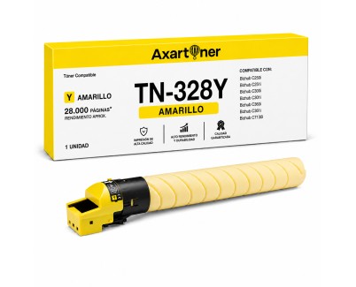 Compatible Konica Minolta Bizhub C250i / C251i / C300i / C301i / C360i / C361i / C7130i Amarillo Cartucho de Toner AAV8250 / TN328 / TN-328Y