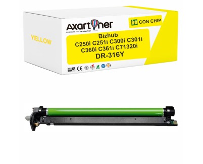 Compatible Konica Minolta Bizhub C250i / C251i / C300i / C301i / C360i / C361i / C7130i Amarillo Tambor de Imagen Drum AAV70TD - DR316C