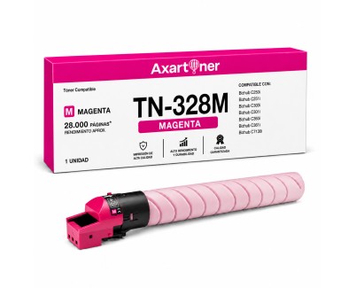 Compatible Konica Minolta Bizhub C250i / C251i / C300i / C301i / C360i / C361i / C7130i Magenta Cartucho de Toner AAV8350 / TN328 / TN-328M