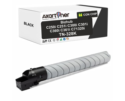 Compatible Konica Minolta Bizhub C250i / C251i / C300i / C301i / C360i / C361i / C7130i Negro Cartucho de Toner AAV8150 / TN328 / TN-328K