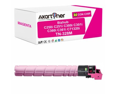 Compatible Konica Minolta Bizhub C250i / C251i / C300i / C301i / C360i / C361i / C7130i Magenta Cartucho de Toner AAV8350 / TN328 / TN-328M
