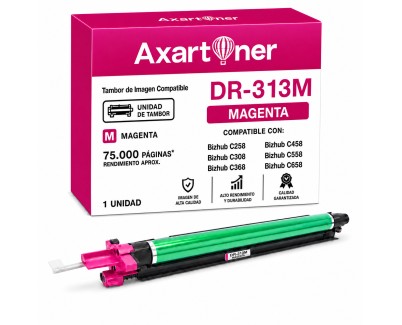 Compatible Konica Minolta Bizhub C258, C308, C368, C458, C558, C658 Magenta Tambor de Imagen A7U40TD / DR313 (Drum)