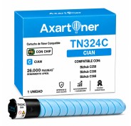 Compatible Konica Minolta Bizhub C258 / C308 / C368 Cyan Cartucho de Toner A8DA450 / TN-324C / TN324