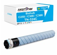 Compatible Konica Minolta Bizhub C258 / C308 / C368 Cyan Cartucho de Toner A8DA450 / TN-324C / TN324