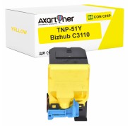 Compatible Konica Minolta Bizhub C3110 Amarillo Cartucho de Toner TNP51Y / A0X5255 / TNP-51