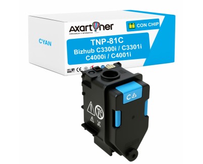 Compatible Konica Minolta Bizhub C3300i / C3301i / C4000i / C4001i Cyan Cartucho de Toner AAJW451 / TNP81C