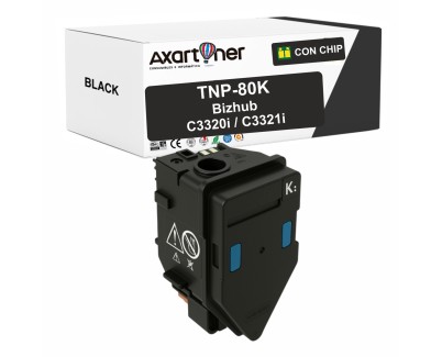 Compatible Konica Minolta Bizhub C3320i / C3321i Negro Cartucho de Toner AAJW152 / TNP80K