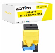Compatible Konica Minolta Bizhub C3350, C3850 Amarillo Cartucho de Toner A5X0250 / TNP48Y / TNP-48