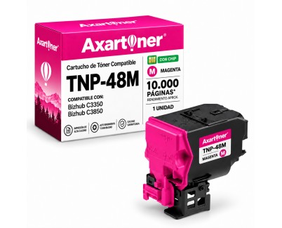 Compatible Konica Minolta Bizhub C3350, C3850 Magenta Cartucho de Toner A5X0350 / TNP48M / TNP-48