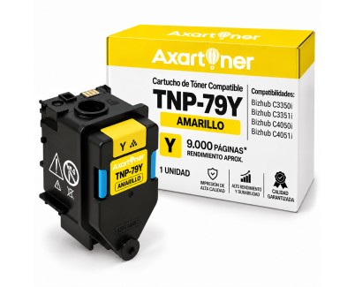 Compatible Konica Minolta Bizhub C3350i / C3351i / C4050i / C4051i Amarillo Cartucho de Toner TNP79Y / AAJW250