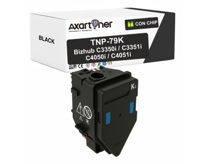 Compatible Konica Minolta Bizhub C3350i / C3351i / C4050i / C4051i Negro Cartucho de Toner TNP79K / AAJW150