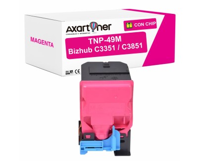 Compatible Konica Minolta Bizhub C3351 / C3851 / C3851FS Magenta Cartucho de Toner A95W350 / TNP-49M / TNP49