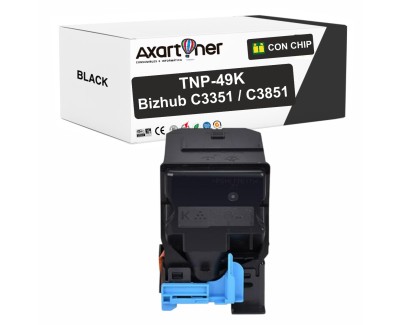 Compatible Konica Minolta Bizhub C3351 / C3851 / C3851FS Negro Cartucho de Toner A95W150 / TNP-49K / TNP49