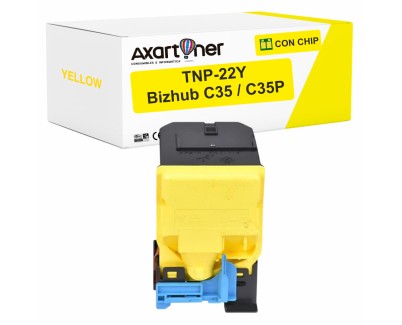 Compatible Konica Minolta Bizhub C35 / C35P Amarillo Cartucho de Toner A0X5252 / TNP-22Y