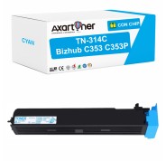 Compatible Konica Minolta Bizhub C353 / C353P Cyan Cartucho de Toner A0D7451 / TN-314C / TN314