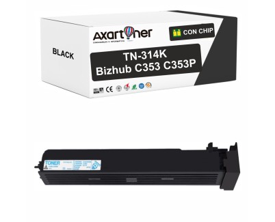 Compatible Konica Minolta Bizhub C353 / C353P Negro Cartucho de Toner A0D7151 / TN-314K / TN314