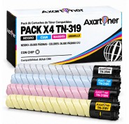 Compatible Pack x4 Konica Minolta Bizhub C360 Cartuchos de Toner TN319 / TN-319