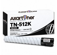 Compatible Konica Minolta Bizhub C454 C454e C554 C554e Negro Cartucho de Toner A33K152 / TN-512K / TN512