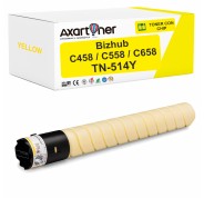 Compatible Konica Minolta Bizhub C458, C558, C658 Amarillo Cartucho de Toner TN514 / A9E8250