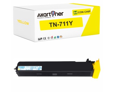Compatible Konica Minolta TN711 Amarillo Cartucho de Toner TN-711Y / A3VU250 para Bizhub C654 C654e C754 C754e / Pro C654 C654e C754 C754e