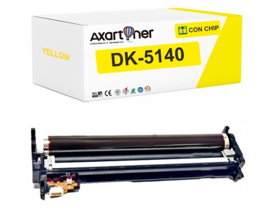 Compatible Kyocera DK5140 Amarillo Tambor de Imagen (Drum) 302NR93012 para Ecosys M6030cdn M6035cidn M6230cidn M6235cidn M6530cdn M6535cidn M6630cidn M6635cidn P6035cdn P6130cdn P6230cdn P6235cdn P6235cidn