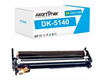 Compatible Kyocera DK5140 Cyan Tambor de Imagen (Drum) 302NR93012 para Ecosys M6030cdn M6035cidn M6230cidn M6235cidn M6530cdn M6535cidn M6630cidn M6635cidn P6035cdn P6130cdn P6230cdn P6235cdn P6235cidn