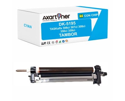 Compatible Kyocera DK5195 Cyan Tambor de Imagen (Drum) 302R493053 para TasKalfa 306ci 307ci 308ci 356ci 358ci