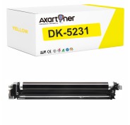 Compatible Kyocera DK5231 Amarillo Tambor de Imagen 302R793020 para Kyocera ECOSYS M5521, M5526, P5021, P5026
