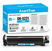 Compatible Kyocera DK5231 Cyan Tambor de Imagen 302R793020 para Kyocera ECOSYS M5521, M5526, P5021, P5026