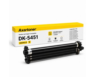 Compatible Kyocera DK5451 Amarillo Tambor de Imagen (Drum) 30C0D93020 para Kyocera ECOSYS MA2101cfx MA2101cwfx MA2600cfx MA2600cwfx PA2101cx PA2101cwx PA2600cwx PA2600cx