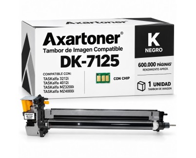 Compatible Kyocera DK7125 Negro Tambor de Imagen (Drum) 302V693020 para Kyocera TASKalfa 3212i / 4012i / MZ3200i / MZ4000i
