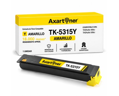 Compatible Kyocera TASKalfa 408ci , 508ci Amarillo Cartucho de Toner TK5315M / 1T02WHANL0 / TK-5315