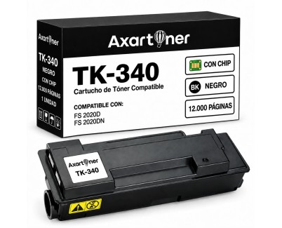 Compatible Kyocera TK-340 Negro Cartucho de Toner 1T02J00EUC / TK340 para Kyocera FS-2020