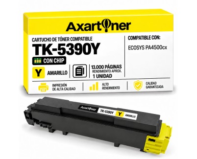 Compatible Kyocera TK-5390 Amarillo Cartucho de Toner 1T02Z1ANL0 / TK5390Y para Kyocera ECOSYS PA4500cx