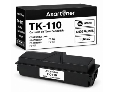 Compatible Kyocera TK110 Negro Cartucho de Toner 1T02FV0DE0 / 1T02FV0DE1 para FS-1016 MFP / FS-1116 MFP / FS-720 / FS-820 / FS-920